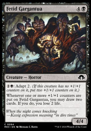 (094) Magic The Gathering Modern Horizons 3 Single: Fetid Gargantua  Common