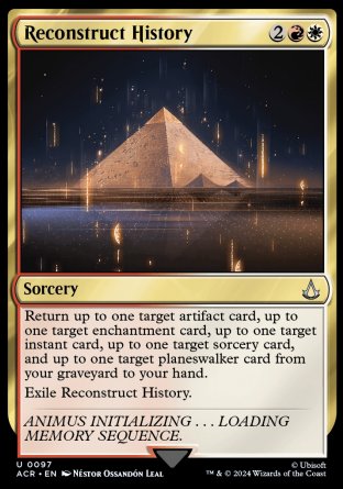 (097) Magic The Gathering Universes Beyond: Assassin's Creed Single: Reconstruct History  Holo Uncommon