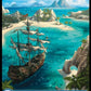 (103) Magic The Gathering Universes Beyond: Assassin's Creed Single: Island (V.1)  Land