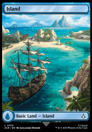 (103) Magic The Gathering Universes Beyond: Assassin's Creed Single: Island (V.1)  Land