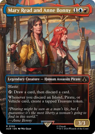 (120) Magic The Gathering Universes Beyond: Assassin's Creed: Extras Single: Mary Read and Anne Bonny (V.3)  Rare