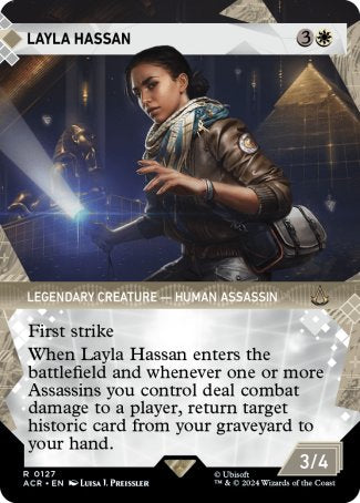 (127) Magic The Gathering Universes Beyond: Assassin's Creed: Extras Single: Layla Hassan (V.1)  Rare