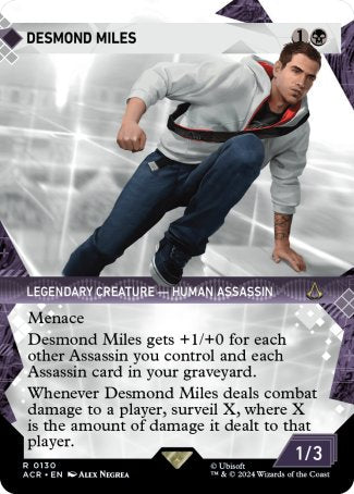 (130) Magic The Gathering Universes Beyond: Assassin's Creed: Extras Single: Desmond Miles (V.1)  Holo Rare