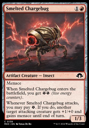 (139) Magic The Gathering Modern Horizons 3 Single: Smelted Chargebug  Common