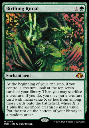 (146) Magic The Gathering Modern Horizons 3 Single: Birthing Ritual  Mythic