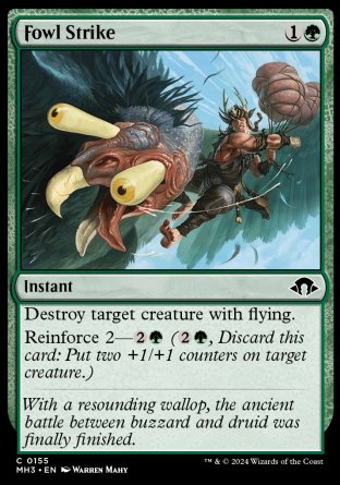 (155) Magic The Gathering Modern Horizons 3 Single: Fowl Strike  Common