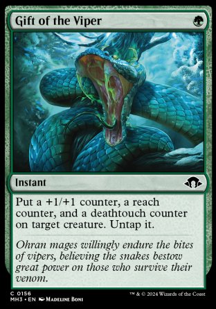 (156) Magic The Gathering Modern Horizons 3 Single: Gift of the Viper  Common