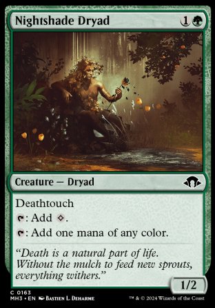 (163) Magic The Gathering Modern Horizons 3 Single: Nightshade Dryad  Common