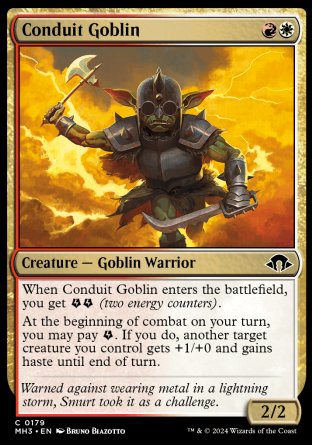 (179) Magic The Gathering Modern Horizons 3 Single: Conduit Goblin  Common