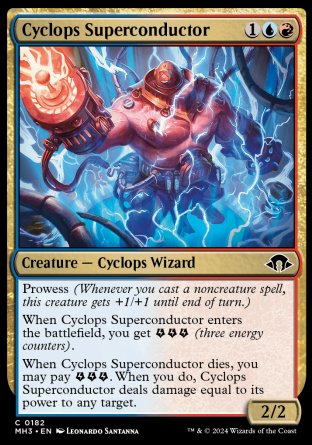 (182) Magic The Gathering Modern Horizons 3 Single: Cyclops Superconductor  Common