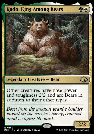 (192) Magic The Gathering Modern Horizons 3 Single: Kudo, King Among Bears  Rare