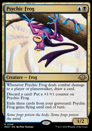 (199) Magic The Gathering Modern Horizons 3 Single: Psychic Frog  Holo Rare