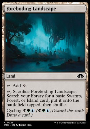 (221) Magic The Gathering Modern Horizons 3 Single: Foreboding Landscape  Common