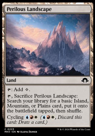 (223) Magic The Gathering Modern Horizons 3 Single: Perilous Landscape  Common