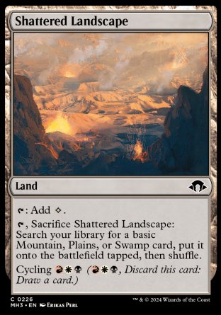 (226) Magic The Gathering Modern Horizons 3 Single: Shattered Landscape  Common