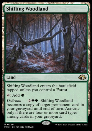 (228) Magic The Gathering Modern Horizons 3 Single: Shifting Woodland  Rare