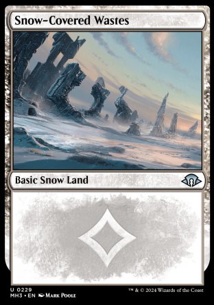 (229) Magic The Gathering Modern Horizons 3 Single: Snow-Covered Wastes (V.1)  Uncommon