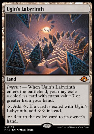 (233) Magic The Gathering Modern Horizons 3 Single: Ugin's Labyrinth  Holo Mythic