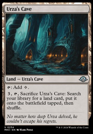 (234) Magic The Gathering Modern Horizons 3 Single: Urza's Cave  Holo Uncommon