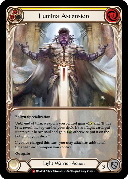 (MON034) Flesh & Blood TCG Monarch - First Single: Lumina Ascension (Extended Art Rainbow Foil)  Majestic