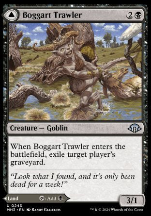 (243) Magic The Gathering Modern Horizons 3 Single: Boggart Trawler // Boggart Bog  Uncommon