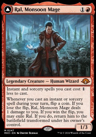 (247) Magic The Gathering Modern Horizons 3 Single: Ral, Monsoon Mage // Ral, Leyline Prodigy  Mythic