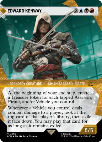 (269) Magic The Gathering Universes Beyond: Assassin's Creed: Extras Single: Edward Kenway (V.3)  Mythic