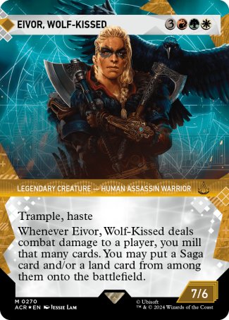 (270) Magic The Gathering Universes Beyond: Assassin's Creed: Extras Single: Eivor, Wolf-Kissed (V.3)  Mythic