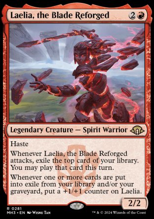 (281) Magic The Gathering Modern Horizons 3 Single: Laelia, the Blade Reforged  Holo Rare