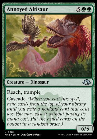 (284) Magic The Gathering Modern Horizons 3 Single: Annoyed Altisaur  Uncommon