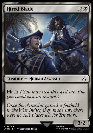 (299) Magic The Gathering Universes Beyond: Assassin's Creed: Extras Single: Hired Blade  Common