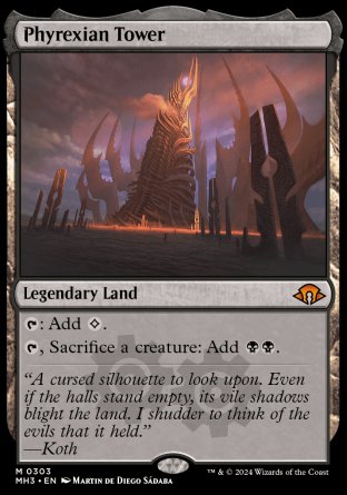 (303) Magic The Gathering Modern Horizons 3 Single: Phyrexian Tower  Mythic