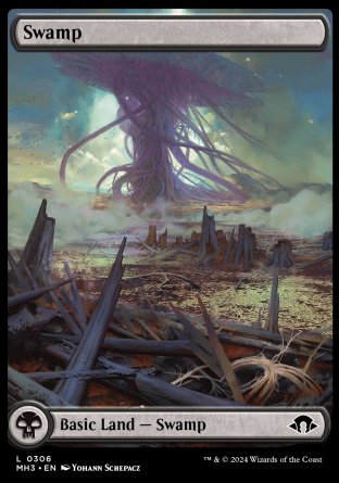 (306) Magic The Gathering Modern Horizons 3 Single: Swamp (V.1)  Land