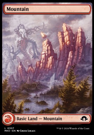 (307) Magic The Gathering Modern Horizons 3 Single: Mountain (V.1)  Land