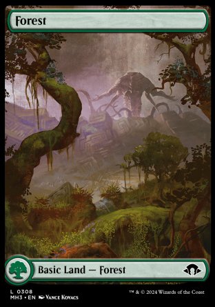 (308) Magic The Gathering Modern Horizons 3 Single: Forest (V.1)  Land