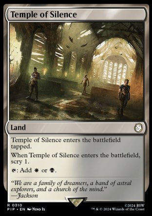 (310) Magic The Gathering Universes Beyond: Fallout Single: Temple of Silence  Rare