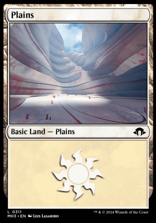 (311) Magic The Gathering Modern Horizons 3 Single: Plains (V.3)  Land