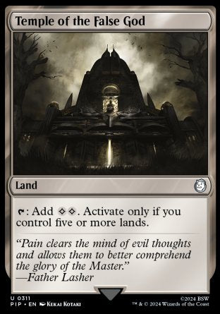 (311) Magic The Gathering Universes Beyond: Fallout Single: Temple of the False God  Holo Uncommon