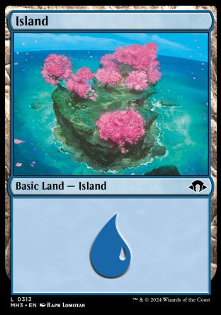 (313) Magic The Gathering Modern Horizons 3 Single: Island (V.3)  Land