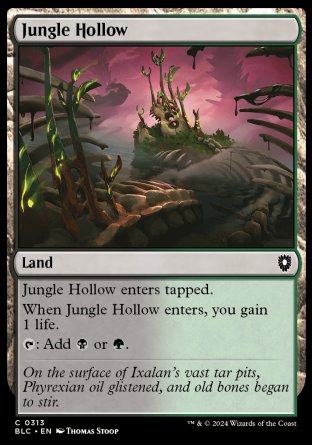 (313) Magic The Gathering Commander: Bloomburrow Single: Jungle Hollow  Common