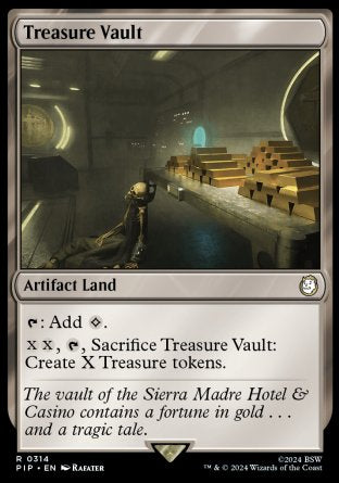 (314) Magic The Gathering Universes Beyond: Fallout Single: Treasure Vault  Holo Rare