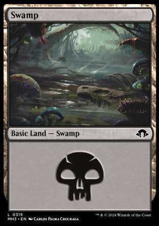 (315) Magic The Gathering Modern Horizons 3 Single: Swamp (V.3)  Land