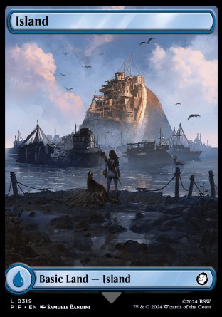 (319) Magic The Gathering Universes Beyond: Fallout Single: Island (V.1)  Holo Land