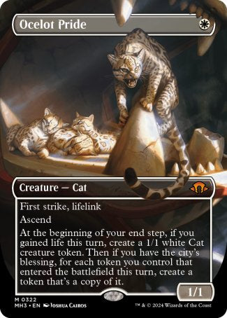 (322) Magic The Gathering Modern Horizons 3: Extras Single: Ocelot Pride (V.1)  Mythic