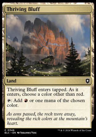 (346) Magic The Gathering Commander: Bloomburrow Single: Thriving Bluff  Common