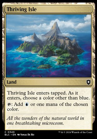 (349) Magic The Gathering Commander: Bloomburrow Single: Thriving Isle  Common