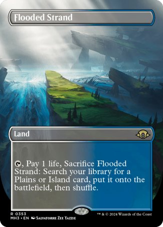 (353) Magic The Gathering Modern Horizons 3: Extras Single: Flooded Strand (V.1)  Rare