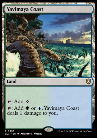 (355) Magic The Gathering Commander: Bloomburrow Single: Yavimaya Coast  Rare