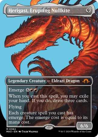 (362) Magic The Gathering Modern Horizons 3: Extras Single: Herigast, Erupting Nullkite (V.1)  Mythic