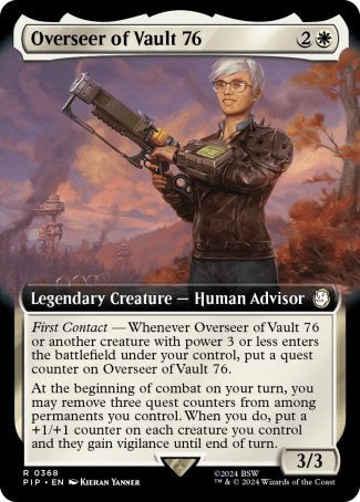 (368) Magic The Gathering Universes Beyond: Fallout: Extras Single: Overseer of Vault 76 (V.1)  Holo Rare